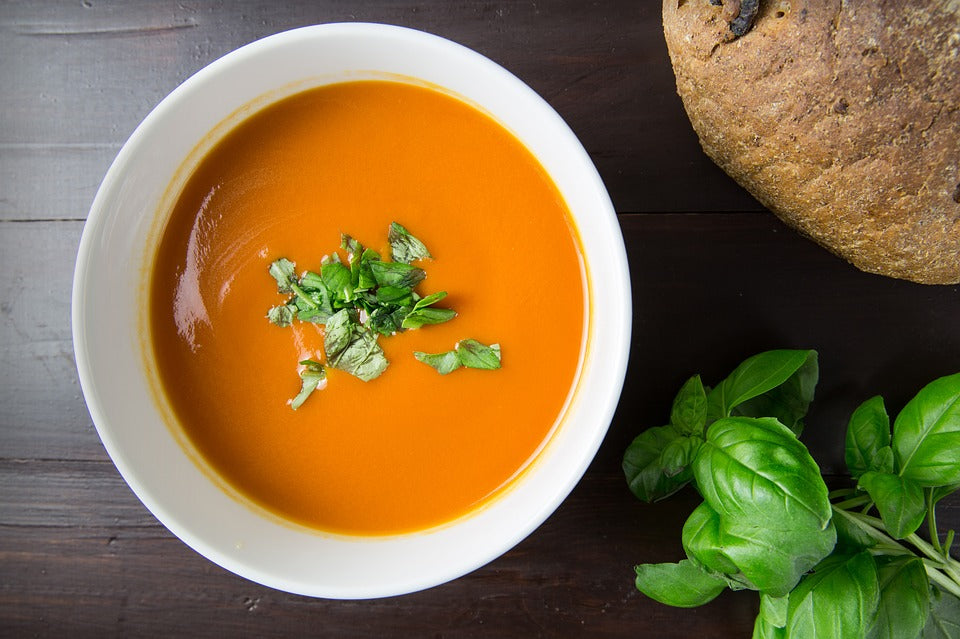 Butternut Soup with Flaxseeds